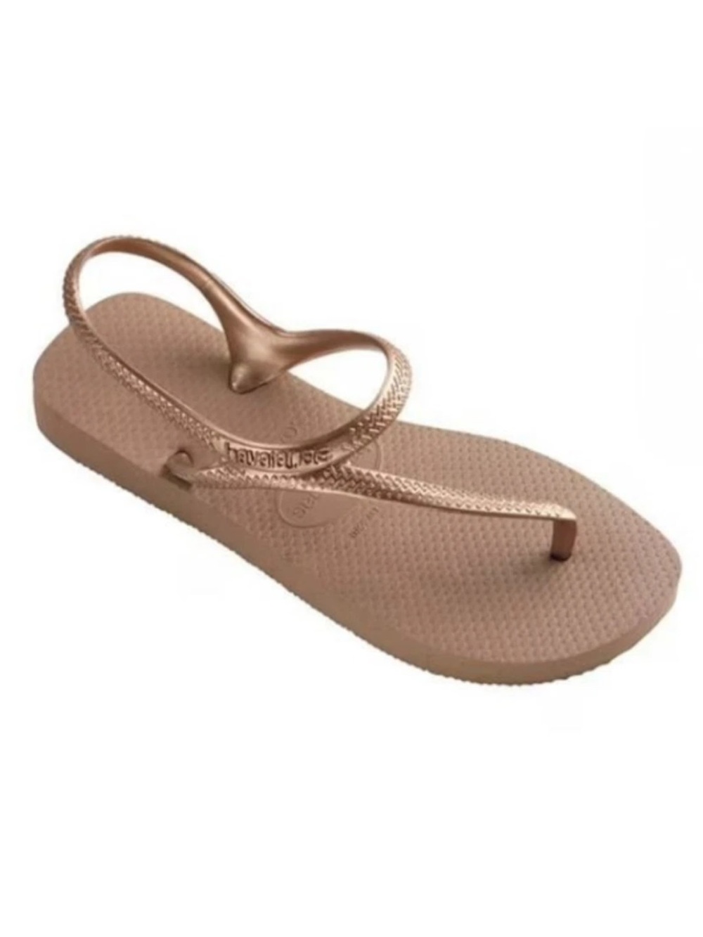 Havaianas Rose Gold Flash Urban Flip Flop Sandals - Picture 2 of 12